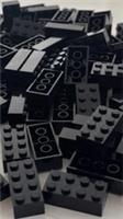 LEGO Bricks 100 x 2x4 (3001) Black Colour | BRAND NEW & FREE UK 🇬🇧 POSTAGE ✅
