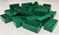 LEGO Bricks 100 x 2x4 Green 3001 BRAND NEW | Lego City & Lego Creator 3in1 sets