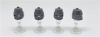 LEGO HELMET Knight FLAT SILVER Eye SLIT CASTLE RARE 89520 NEW (J5)