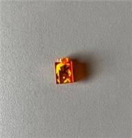LEGO Jurassic World Trans Orange 1x1 Black Mosquito in Amber Pattern - 3005pb041