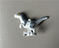 LEGO Jurassic World Dinosaur Raptor Velociraptor Baby Light Blue/Grey 77862pb02