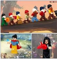 Snow White and the Seven Dwarfs Brick Moc minifigures Classic Disney