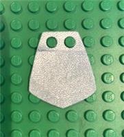 LEGO Minifigure Cape Cloth Starched Fabric Silver Iridescent Dots - 522pb006