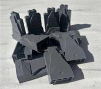 LEGO 10 pieces 2x4x6 Dark Stone Grey Rock Panel Wall Element Mountain (4513326)