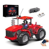 MOULD KING 17082 Articulated Tractor 1,300 Pcs App + Remote-Controlled RED