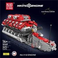 MOULD KING 10169 Motorized V12 Engine Model Kit 3,472 Pcs NEW
