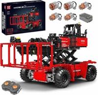 MOULD KING 17030 RC Container Forklift Building Set 4878PCS Pneumatic - RED!