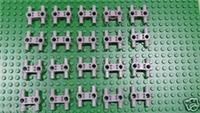 Lego Technic Connector Perpendicular 3L with 4 Pins x 20 L. Blu. Grey 48989 NEW