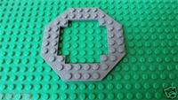 Lego D. Bluish Gray Plate, Mod.10 x 10 Octagonal Open Center x 1 * NEW * pn 6063