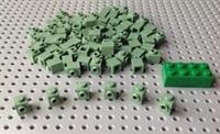 Lego Sand Green 1x1 Brick with Stud on 1 side (87087) x15 *BRAND NEW City Marvel