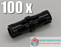 ⭐️️100 x NEW LEGO TECHNIC 2780 BLACK PINS FRICTION RIDGES & CENTRE SLOT 4121715⭐