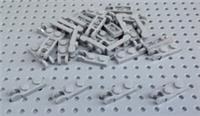 Lego Light Bluish Grey 1x2 Plate with Locking Dual Finger (44302) x10 *BRAND NEW