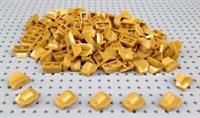 Lego Pearl Gold 1x2x2/3 Curved Slope Brick No Studs (47458) x10 *NEW* City