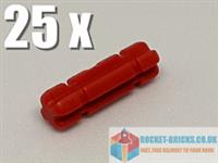 £££25 x NEW LEGO TECHNIC 32062 AXLE 2 NOTCHED - RED - 4142865££