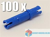 ⭐️️100 x NEW LEGO TECHNIC 6558 PIN 3L WITH FRICTION RIDGES - BLUE - 4514553⭐️