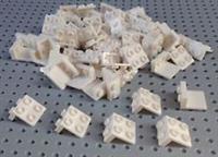 Lego White 2x2 by 1x2 Up Hinge Plate (21712) x10 *NEW* Star Wars City Marvel