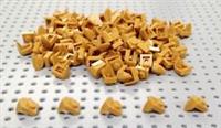 Lego Modified Pearl Gold 1x1 Tooth Brick Plate (15070) x20 *BRAND NEW* City