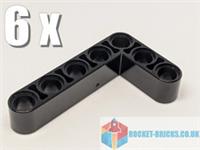 ⭐️️6 x NEW LEGO 32526 LIFTARM 3 x 5 L-SHAPE THICK - BLACK - 4142823⭐️