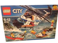 Lego City Heavy Duty Rescue Helicopter 60166 Coastguard with 4 Mini Figures New