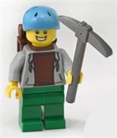 LEGO Adventurer Mountaineer Camper Climber Minifigure Backpack Pickaxe New UK