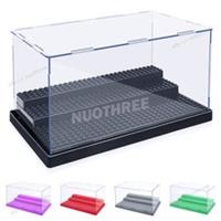 3 Steps Acrylic Display Case Box for Brick Minifigures Building Blocks Storage