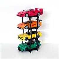 4 Vehicles Display Stand for Lego Speed Champions Cars - Infinite Expansion