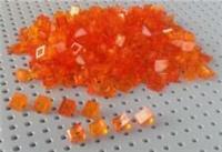 Lego Transparent Orange 1x1 2/3 Slope Brick Cheese Wedge (54200) x10 *BRAND NEW*