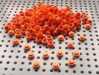 Lego Orange 1x1 Round Stud Plate (6141) x25 *BRAND NEW* City Friends Star Wars