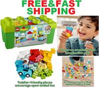 LEGO DUPLO 10913 Classic Deluxe Brick Box Building Set with Toy Storage 65Pcs