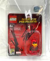 Lego Marvel Deadpool Duck minifigure signed by Stan Lee SDCC 2017 certificate