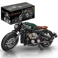 Classic Motorbike Building Model Blocks Technical Moto Racer Bricks Toys Gift UK