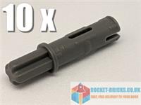 LEGO TECHNIC 11214 AXLE PIN 3L W/RIDGES x10 - DARK BLUISH GREY- 6015356