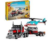 LEGO Creator 3in1 Flatbed Truck with Helicopter Set (31146) | Ages 7+