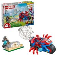 LEGO Spidey on his Motorcycle vs. Rhino Buildable Construction Set 11206