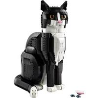 Ideas Tuxedo Cat Building Blocks Set MOC Assembly Bricks Gift For Animal-Lovers