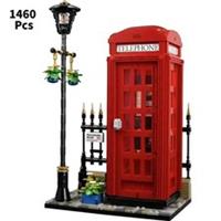 *NEW* UNBRANDED 21347 Red London Telephone Box MOC Building Blocks IDEAS 1460pcs