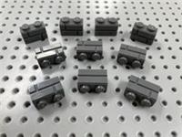 Lego Dark Bluish Grey 1x2 Masonry Brick (98283) *(Pack of 10) NEW* Castle City