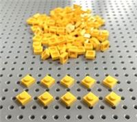 Lego Yellow 1x1 Plate (3024 / 30008) *(Pack of 10) *NEW FREE POST *City Friends