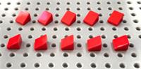 Lego Red 1x1 2/3 Slope Brick Cheese Wedge (54200) *(Pack of 10) NEW Harry Potter