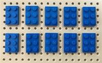 LEGO Blue 2x3 Plate (3021) *(Pack of 10) *NEW FREE POST *City Marvel Star Wars