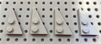 Lego Light Bluish Grey 2x4 Right Wedge Plate (65426) *(Pack of 4) *NEW Star Wars