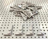 Lego Light Bluish Grey 2x4 Left Wedge Plate (65429) *(Pack of 4) *NEW Star Wars