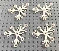 Lego White 6x5 Plant Leaves Leaf (2417) *(Pack of 4) *NEW *FREE POST Tree House