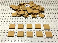 Lego Dark Tan 2x2 Flat Tile (3068) *(Pack of 10) *NEW FREE POST *City Minecraft