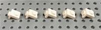 LEGO White 1x1 Bracket with 1x1 Down Plate (36841) *(Pack of 5) *NEW Modified