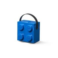 Lego Blue Brick Four Container With Handle Genuine Quality Best