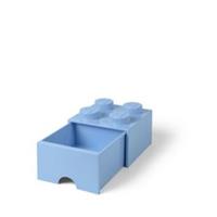 Lego Brick Container With Drawer Four Light Blue Genuine
