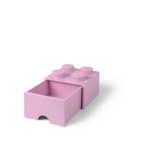 Lego Brick Container With Drawer Four Light Pink Genuine