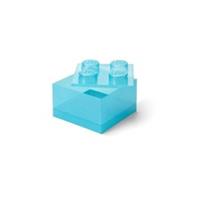 Lego Brick Container Four Transparent Light Blue Genuine
