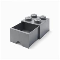 Lego Brick Container With Drawer Four Grey Genuine Quality Best